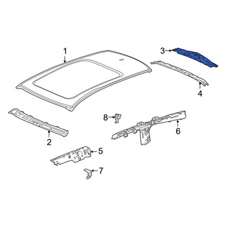 Acura OE - Rear Roof Header Panel