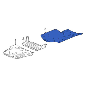 Acura OE - Rear Floor Pan Splash Shield