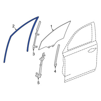 Acura OE - Front Left Window Channel