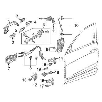 Acura OE - Front Door - Lock & Hardware