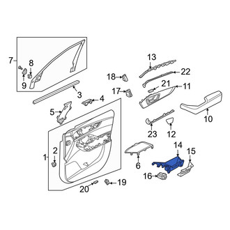 Acura OE - Front Left Door Window Switch Bezel