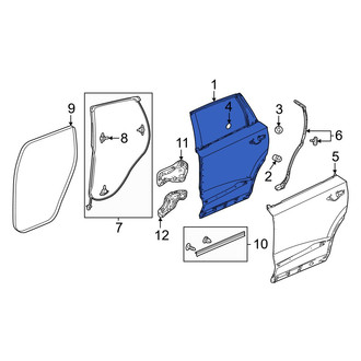 Acura OE - Front Right Door Shell
