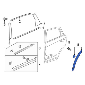 Acura OE - Front Right Wheel Arch Molding