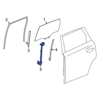Acura OE - Rear Left Window Regulator