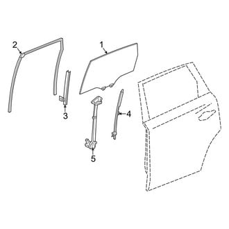 Acura OE - Rear Door - Glass & Hardware