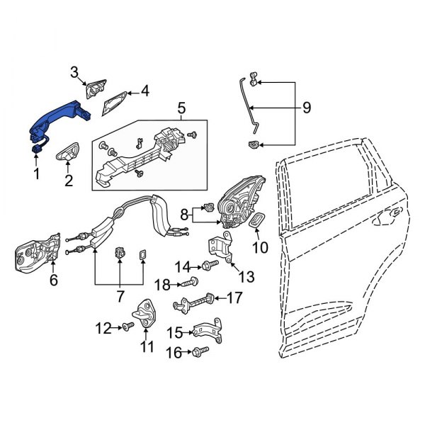 Interior Door Handle Assembly