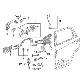 Acura OE - Rear Door - Lock & Hardware