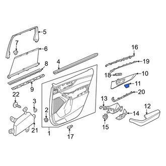 Acura OE - Rear Right Door Panel Insert Cap