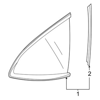 Acura OE - Quarter Panel - Glass