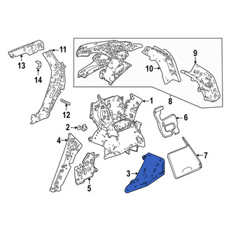 Acura OE - Rear Left Quarter Panel Extension