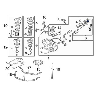 Acura OE - Fuel Filler Neck Seal
