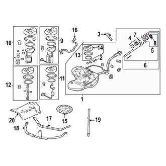 Acura OE - Fuel Filler Neck Seal
