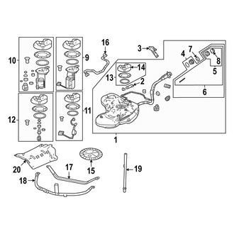 Acura OE - Fuel System Components (3.0L)