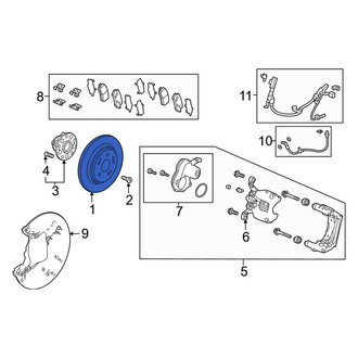 Acura OE - Rear Disc Brake Rotor