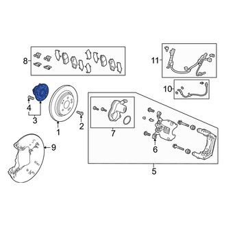 Acura OE - Rear Wheel Bearing and Hub Assembly
