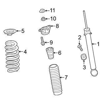 Acura OE - Rear Suspension - Shocks & Components
