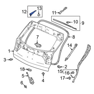 Acura OE - Rear Left Liftgate Hinge Cover