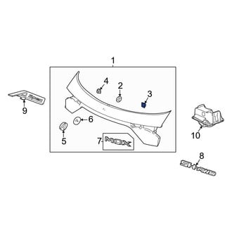 Acura OE - Liftgate Finish Panel Nut