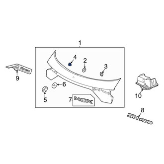 Acura OE - Liftgate Finish Panel Clip