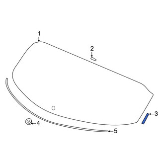 Acura OE - Back Glass Clip