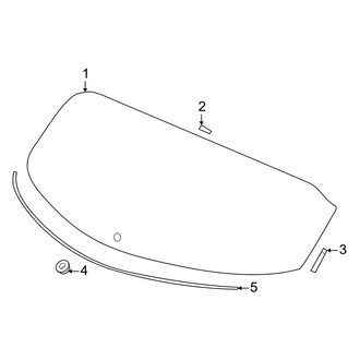 Acura OE - Lift Gate - Glass