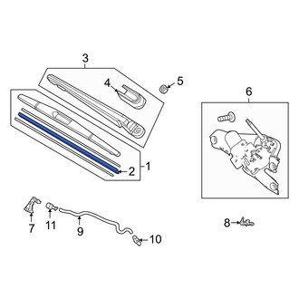 Acura OE - Rear Wiper Blade
