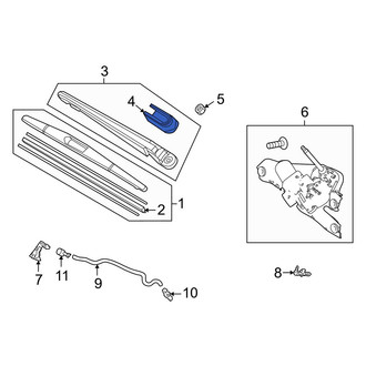 Acura OE - Wiper Arm Cap