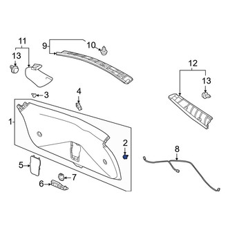 Acura OE - Lower Liftgate Trim Panel Clip
