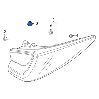Acura OE - Upper Tail Light Clip