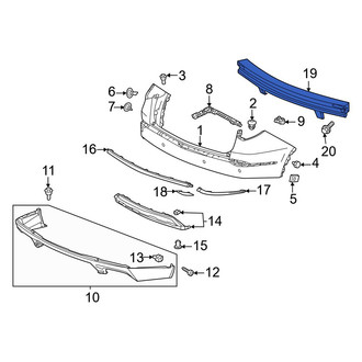 Acura OE - Rear Bumper Impact Bar