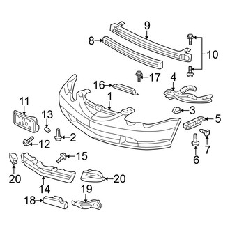 Acura OE - Front Bumper - Bumper & Components