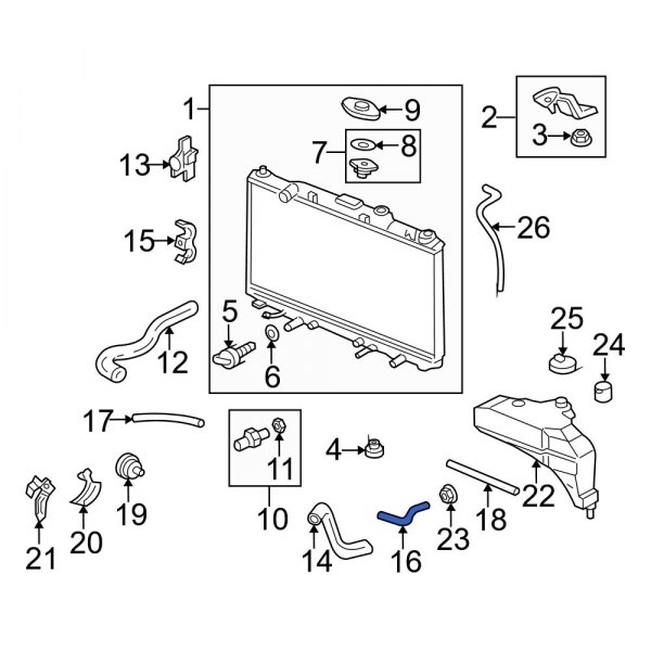 Automatic Transmission Oil Cooler Hose Assembly