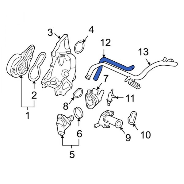 Engine Coolant Bypass Hose