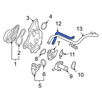 Acura OE - Engine Coolant Bypass Hose