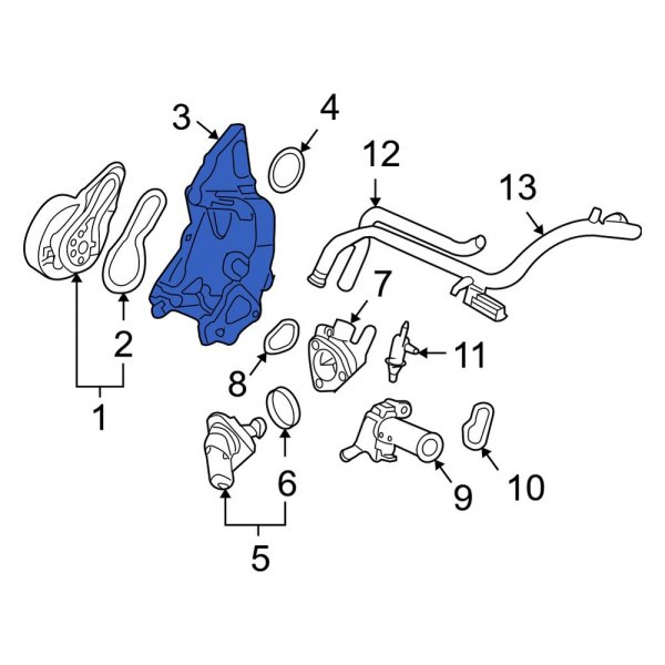 Engine Water Pump Housing