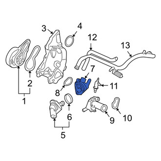 Acura OE - Lower Engine Coolant Thermostat Housing