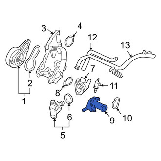 Acura OE - Engine Coolant Outlet Flange