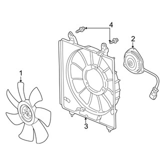 Acura OE - Air Conditioner & Heater - Condenser Fan