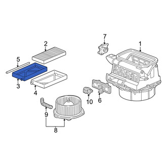 Acura OE - Upper Cabin Air Filter Case