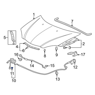 Acura OE - Hood Latch Clip