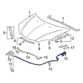 Acura OE - Front Hood Release Cable