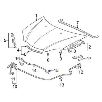 Acura OE - Hood Prop Rod Grommet