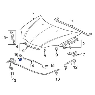 Acura OE - Hood Prop Rod Retainer