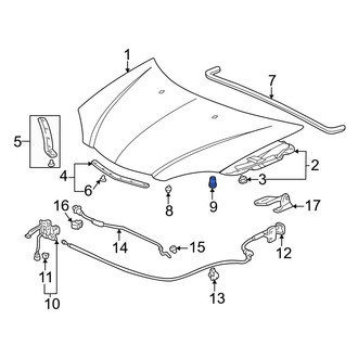 Acura OE - Front Hood Stop Buffer