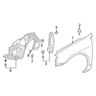 Acura OE - Fender Liner Nut