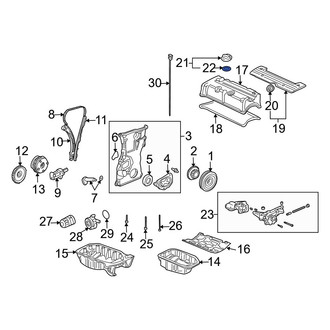 Acura OE - Engine Oil Filler Cap Gasket