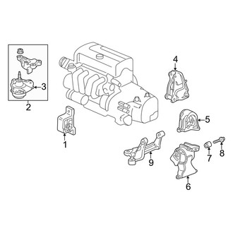 Acura OE - Engine / Transaxle - Engine & Transmission Mounting (Automatic Tr)