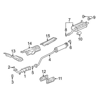 Acura OE - Exhaust System - Exhaust Components (Type-S)