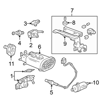 Acura OE - Emission System - Emission Components (Type-S)