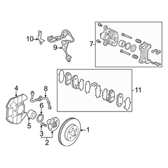Acura OE - Front Suspension - Brake Components